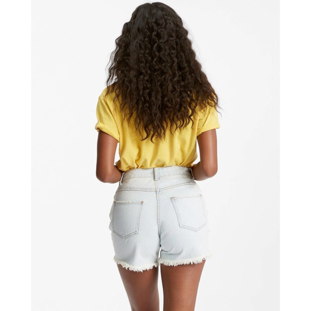 Billabong How Bout That Women's Denim Shorts - Rain Drop - Image 3