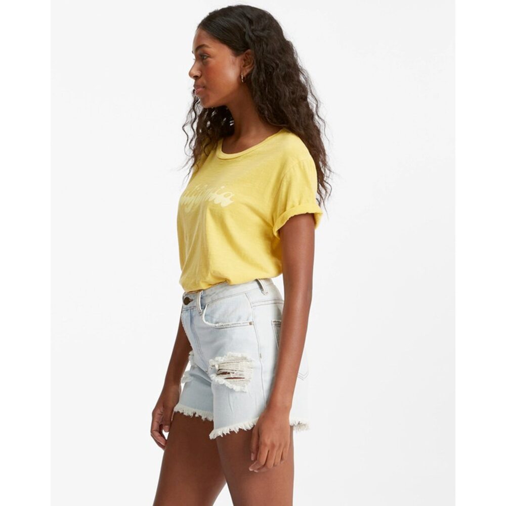 Billabong How Bout That Women's Denim Shorts - Rain Drop - Image 2