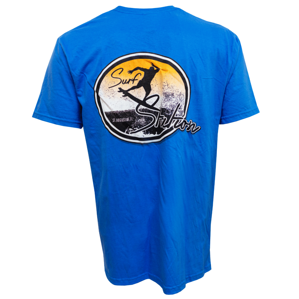 Surf Station Morning Boost Men's S/S T-Shirt - Royal Blue - Image 2