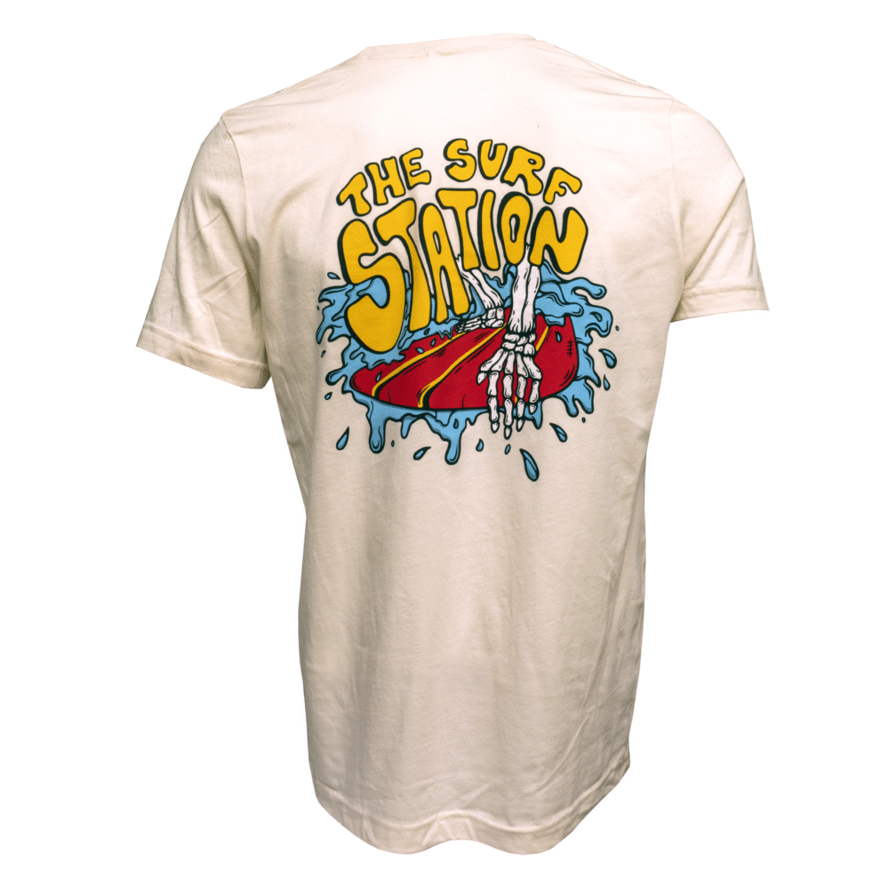 Surf Station x Chase Berenson Cheater 5 Men's S/S T-Shirt - Heather Natural - Image 2
