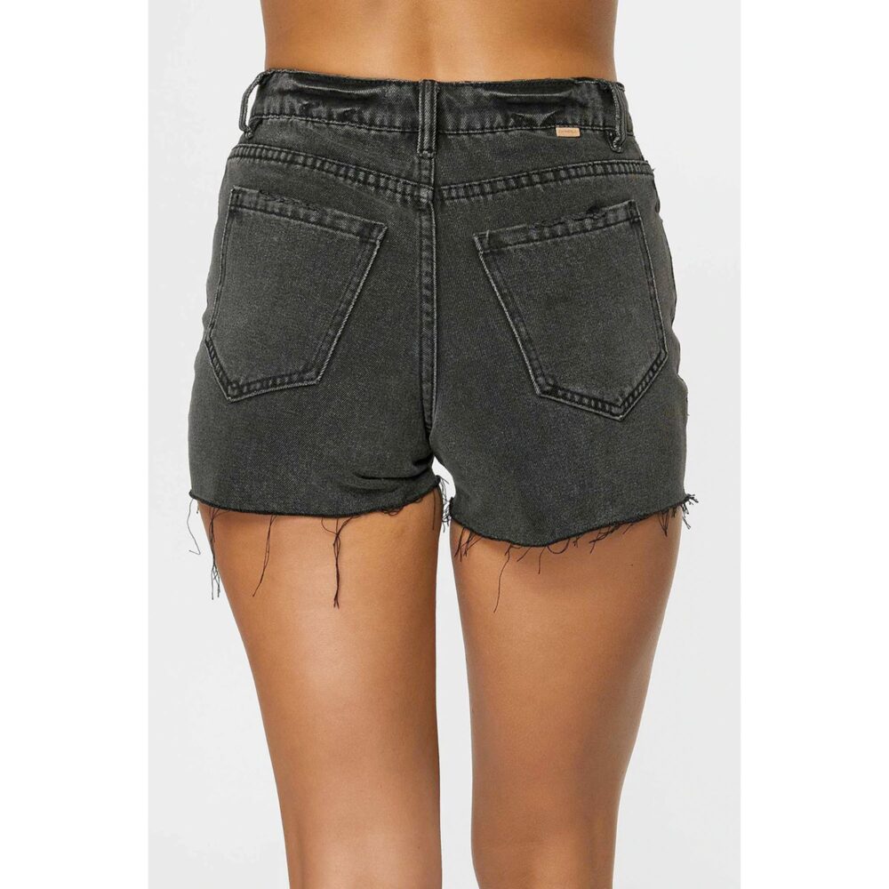 O'Neill Angus Women's Denim Shorts - Black - Image 3