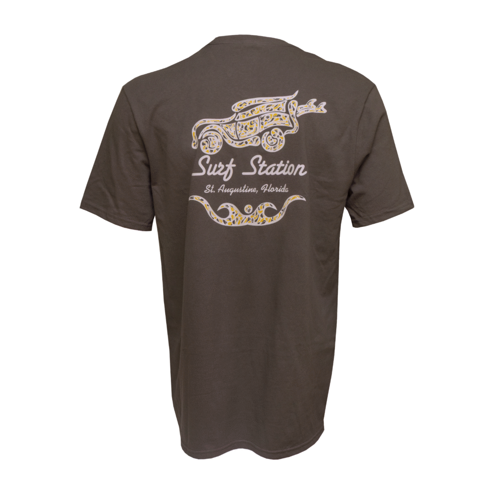 Surf Station Paisley Men's S/S T-Shirt - Grey - Image 2