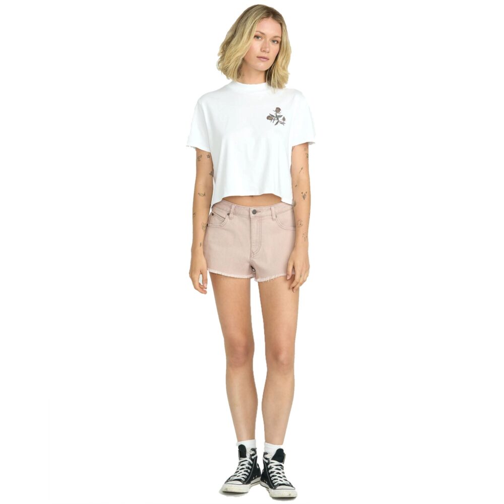 Volcom 1991 Stoned Demin Women's Shorts - Stone - Image 3
