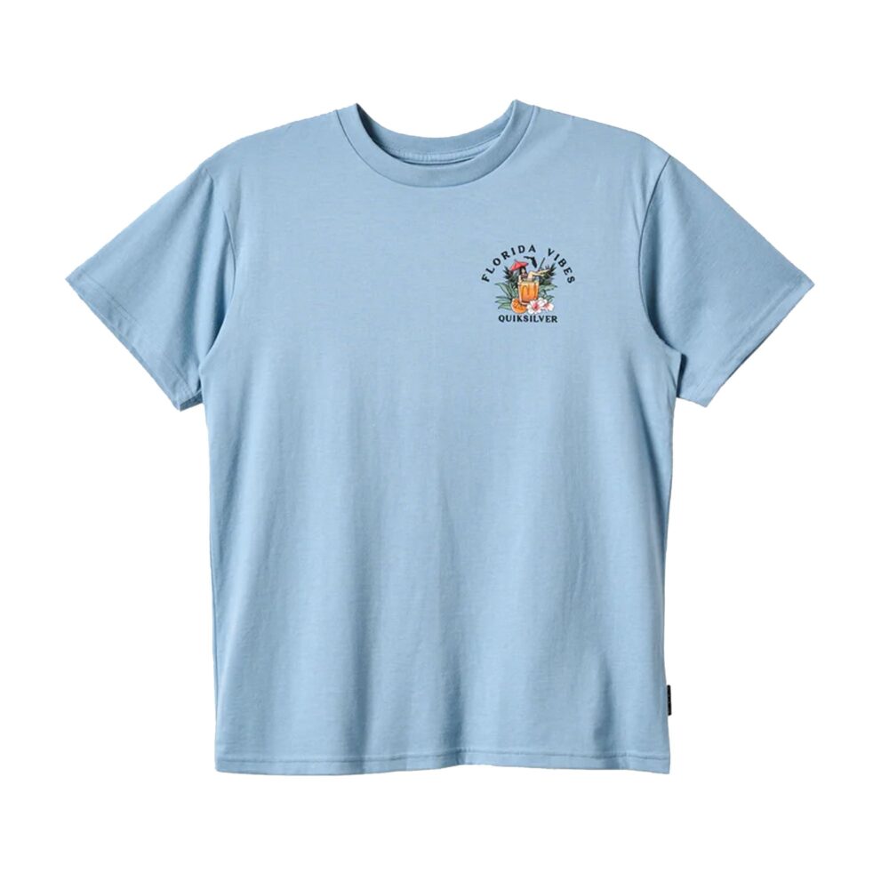 Quiksilver FL Florida Vibes Men's S/S T-Shirt - Ashley Blue Heather - Image 2
