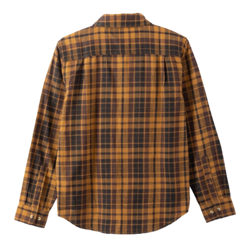 Dark Seas Tanglewood Woven Men's L/S Flannel - Black/Brown - Image 2
