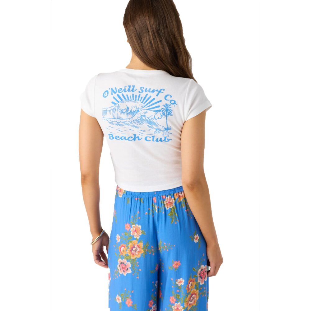 O'Neill Beach Club Women's S/S T-Shirt - White - Image 2