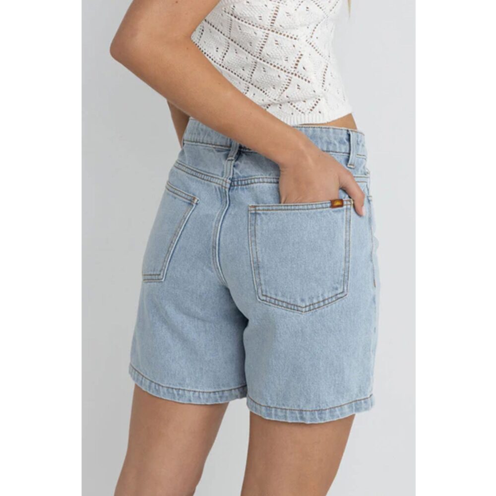Rhythm Tour Denim Bermuda Women's Shorts - Blue - Image 3
