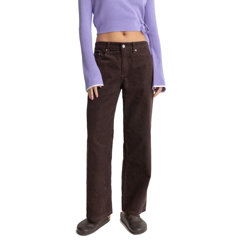 Rhythm Lula Low Rise Women's Pants - Brown - Image 2