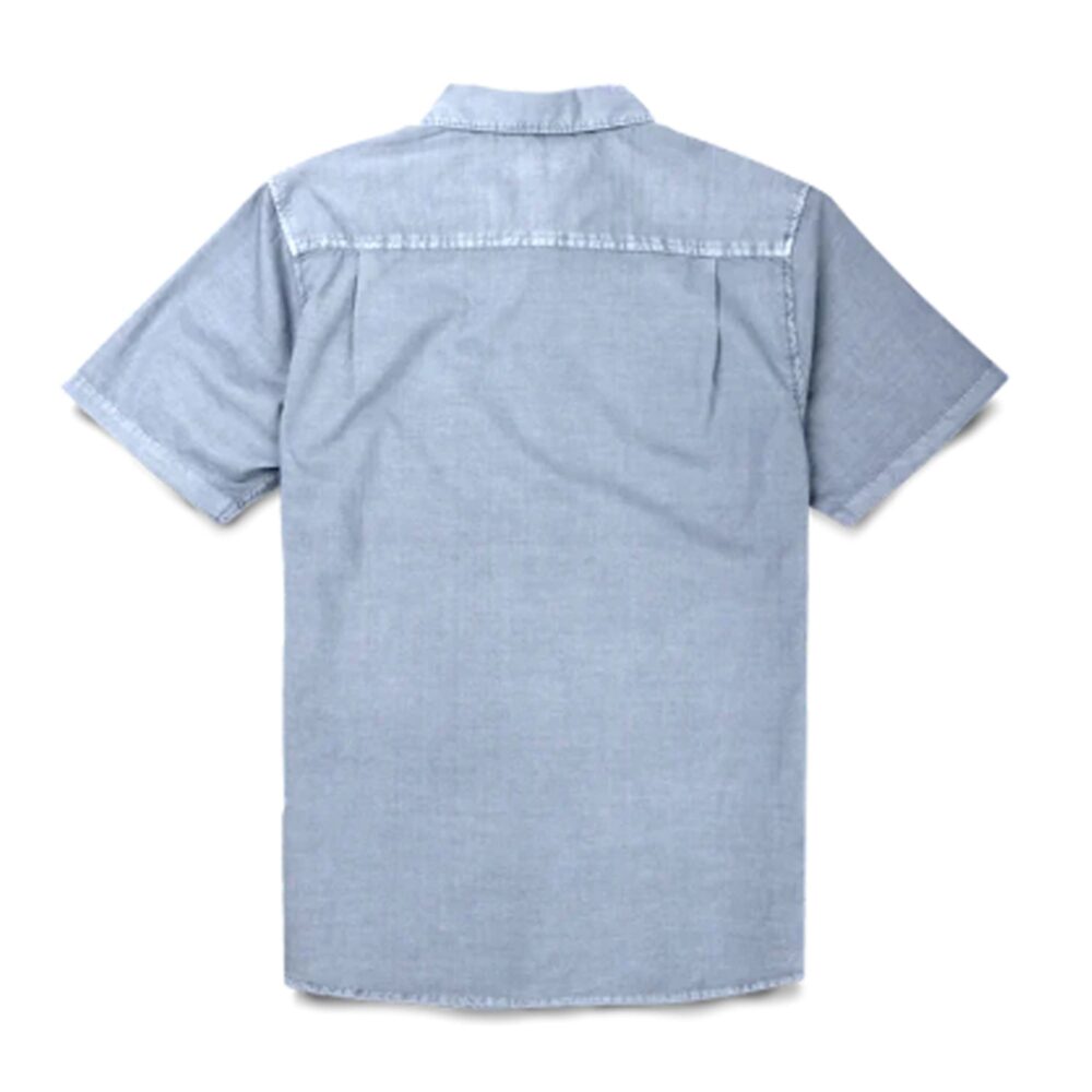 Roark Made To Fade Woven Men's S/S Dress Shirt - Washed Slate - Image 2
