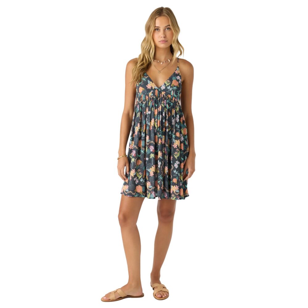 O'Neill Loindaflow Mel Mini Printed Women's Dress - Slate - Image 3