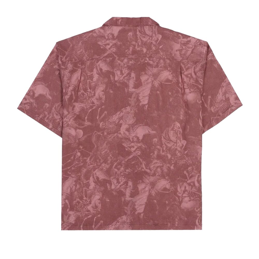 Lost Heavy Metal History Woven Men's S/S Dress Shirt - Dried Blood - Image 2