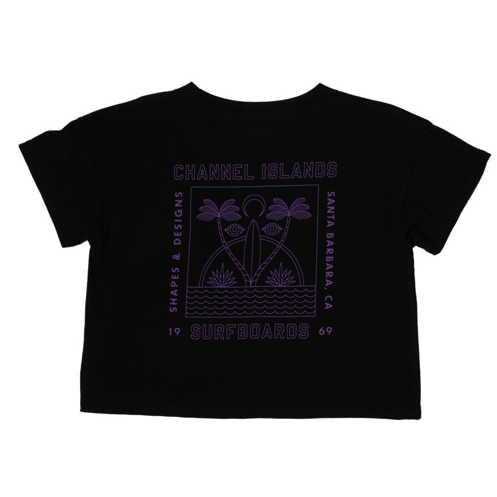 Channel Islands Eyes Women's Crop S/S T-Shirt - Black - Image 2