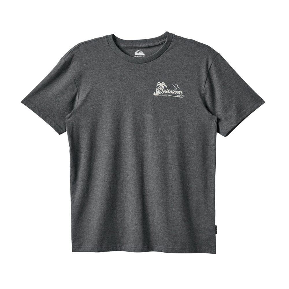Quiksilver Island Vibin Classic Men's S/S T-Shirt - Charcoal Heather - Image 2