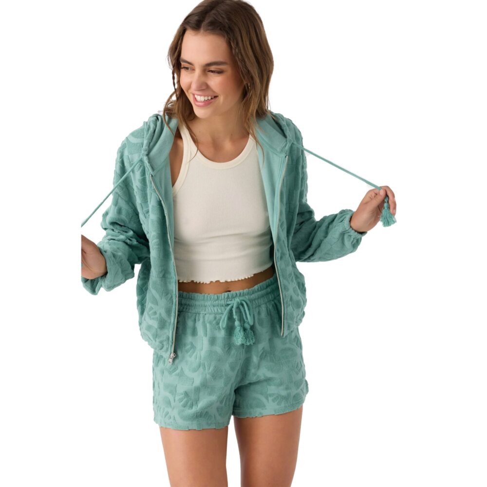 O'Neill Devon Zip-Up Women's Hoodie - Oil Blue - Image 2