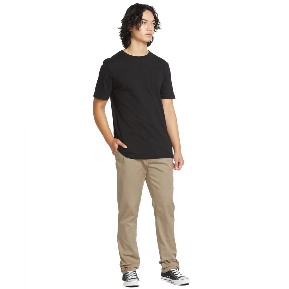 Volcom Frickin Modern Stretch 32" Men's Pants - Khaki - Image 3