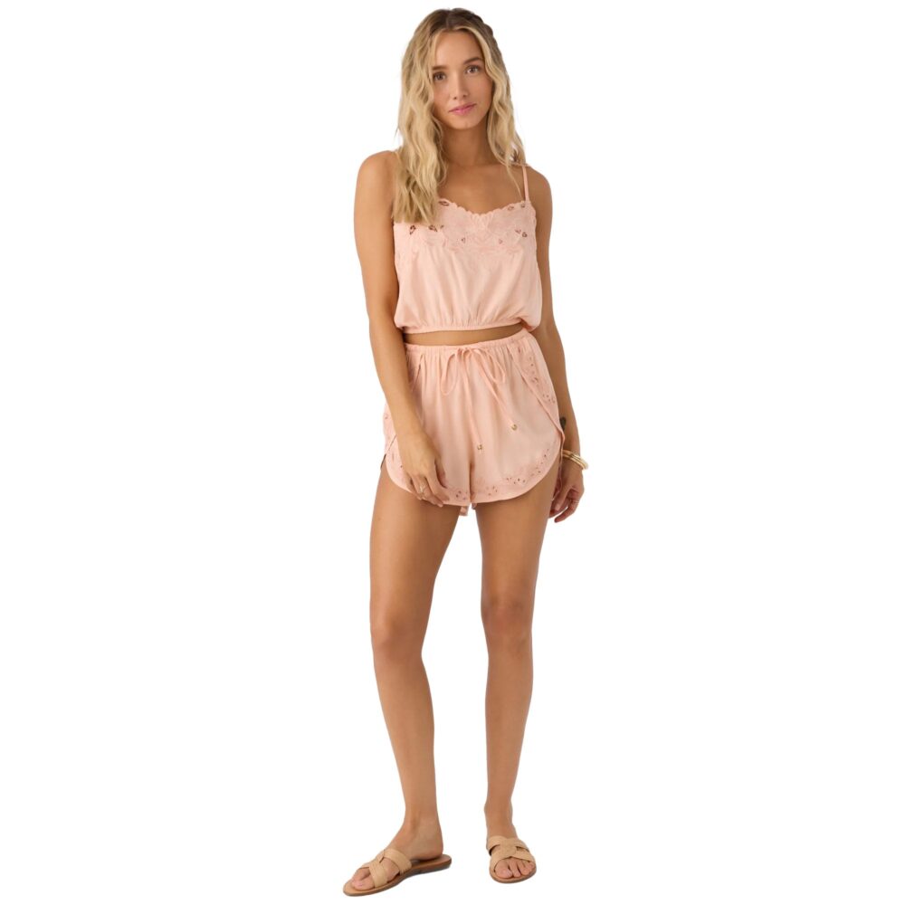 O'Neill Lisbon Women's Shorts - Coral Pink - Image 4