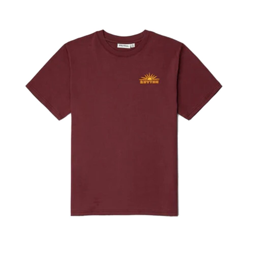 Rhythm Frame Men's S/S T-Shirt - Merlot - Image 2