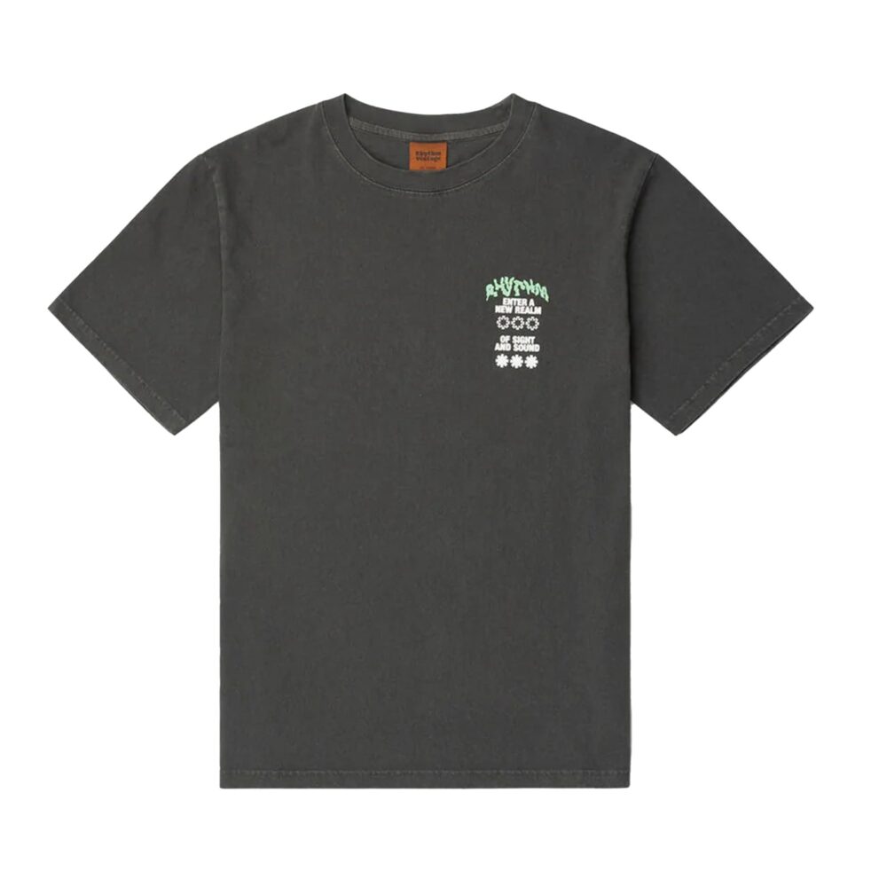 Rhythm New Realm Vintage Men's S/S T-Shirt - Vintage Black - Image 2