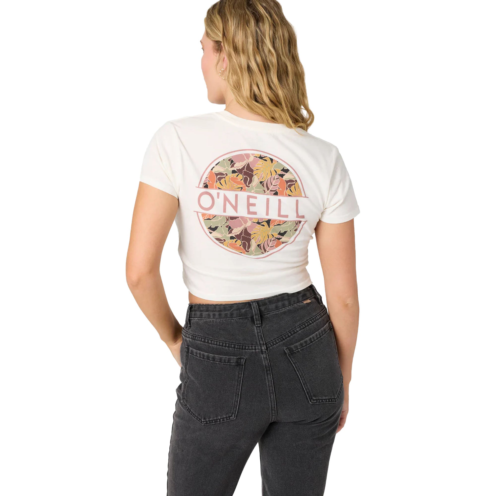 O'Neill Flora Oasis Women's S/S T-Shirt - Winter White - Image 3