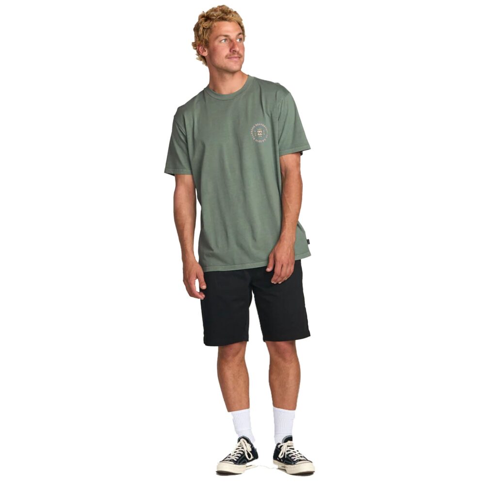 Billabong Rotation Premium Wave Wash Men's S/S T-Shirt - Pine - Image 3