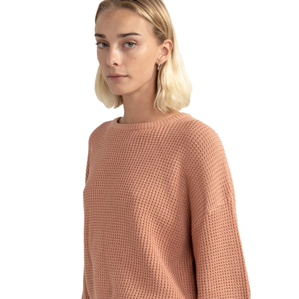 Rhythm Classic Knit Jumper Women's L/S Sweater - Rose - Image 4