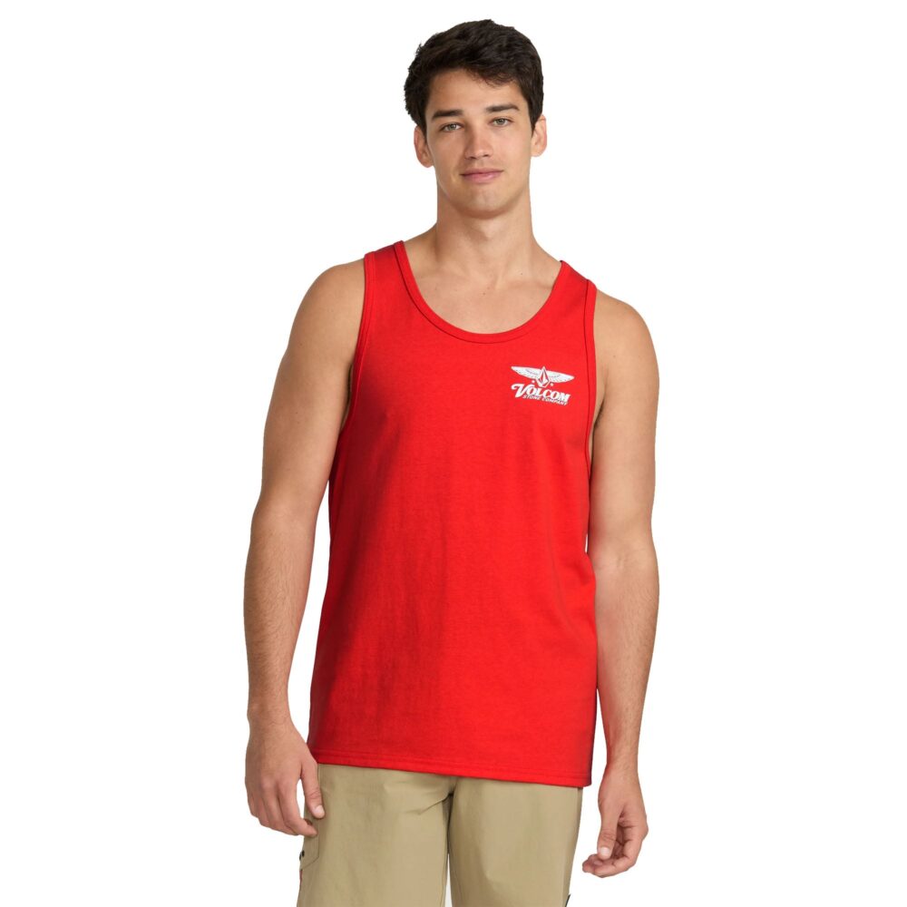 Volcom Revel Men's Tank Top - Chili Red - Image 3