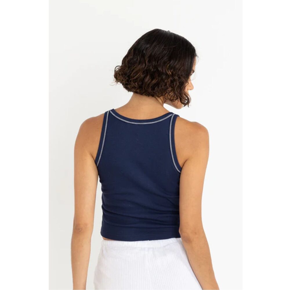 Rhythm Flower Women's Tank Top - Ink - Image 2