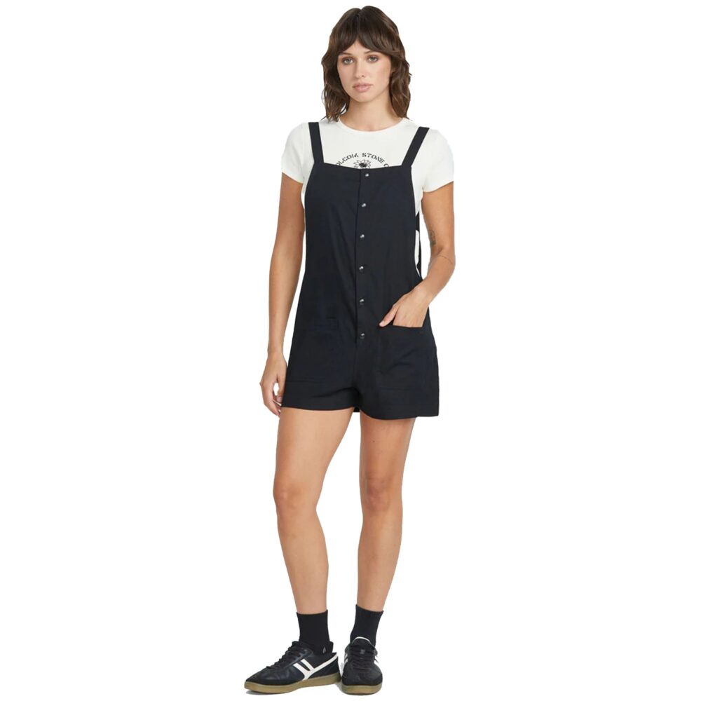 Volcom Stone Strut Women's Romper - Black - Image 3