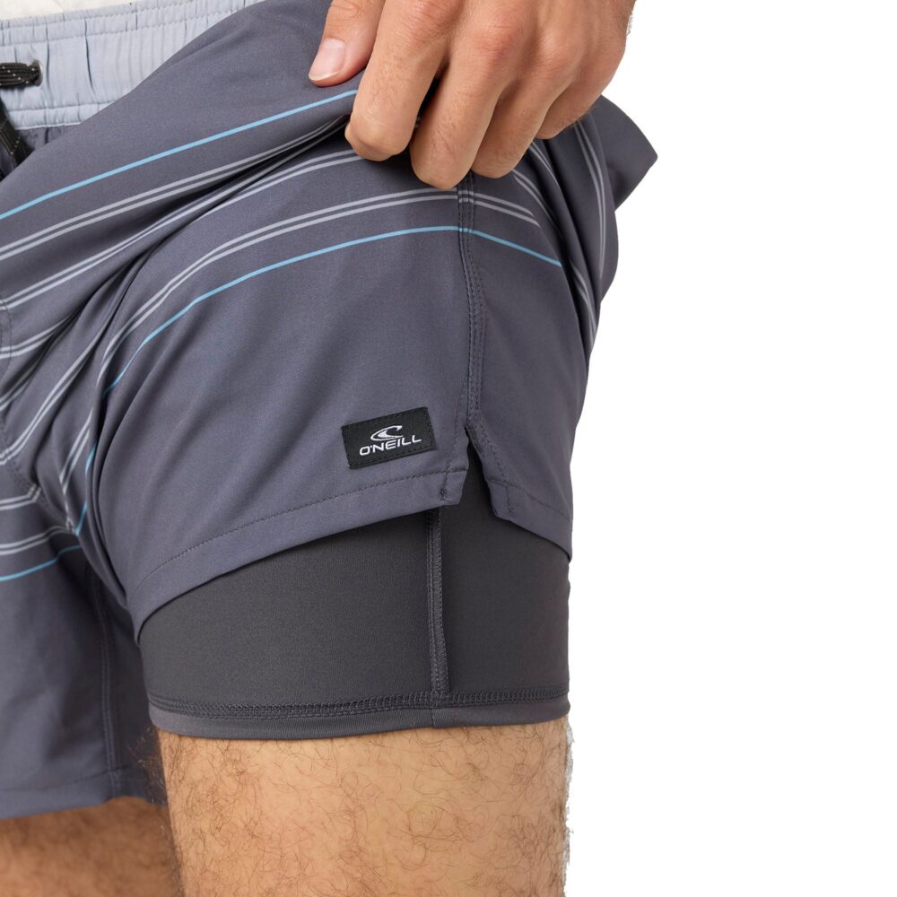 O'Neill Perform Light Lined Elastic Waist 15" Men's Walkshorts - Graphite - Image 3