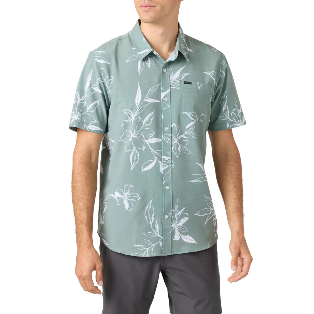 O'Neill TRVLR Traverse Relaxed UPF Men's Dress Shirt - Sage - Image 3