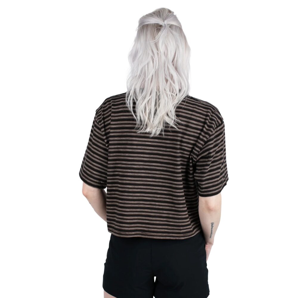 Jetty Avalon Striped Women's S/S T-Shirt - Black - Image 2