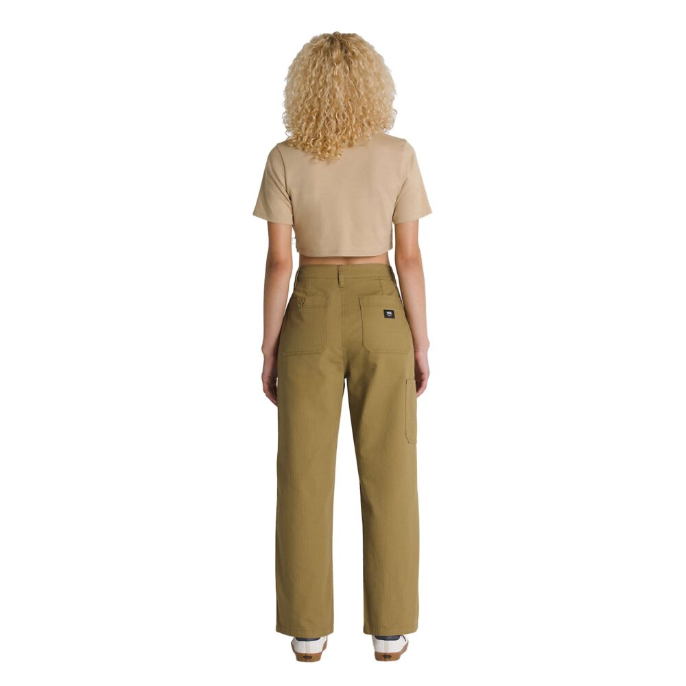 Vans Union Relaxed Carpenter Women's Pants - Gothic Olive Green - Image 2