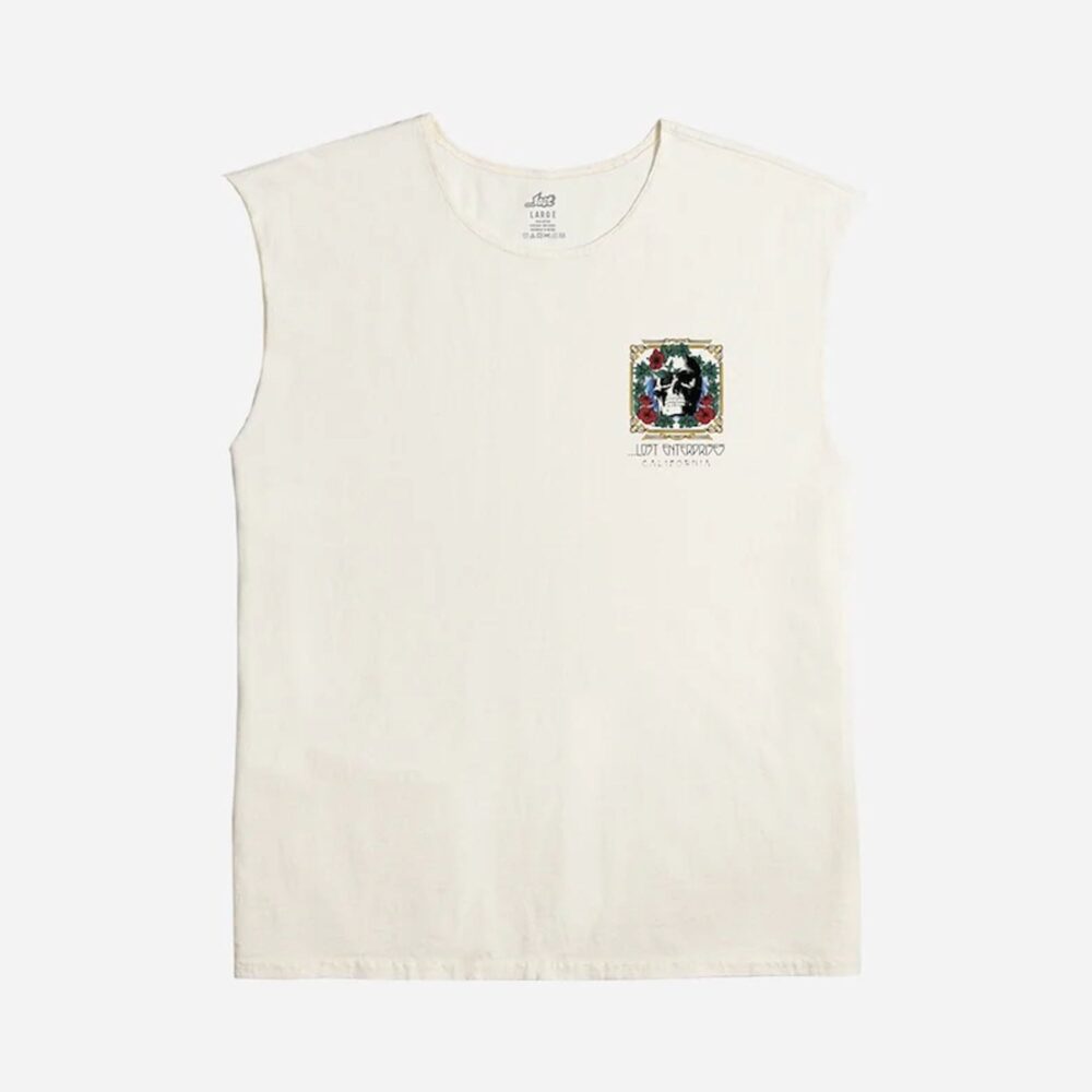 Lost Gratitude Cut Off Men's S/S Shirt - Vintage White - Image 2