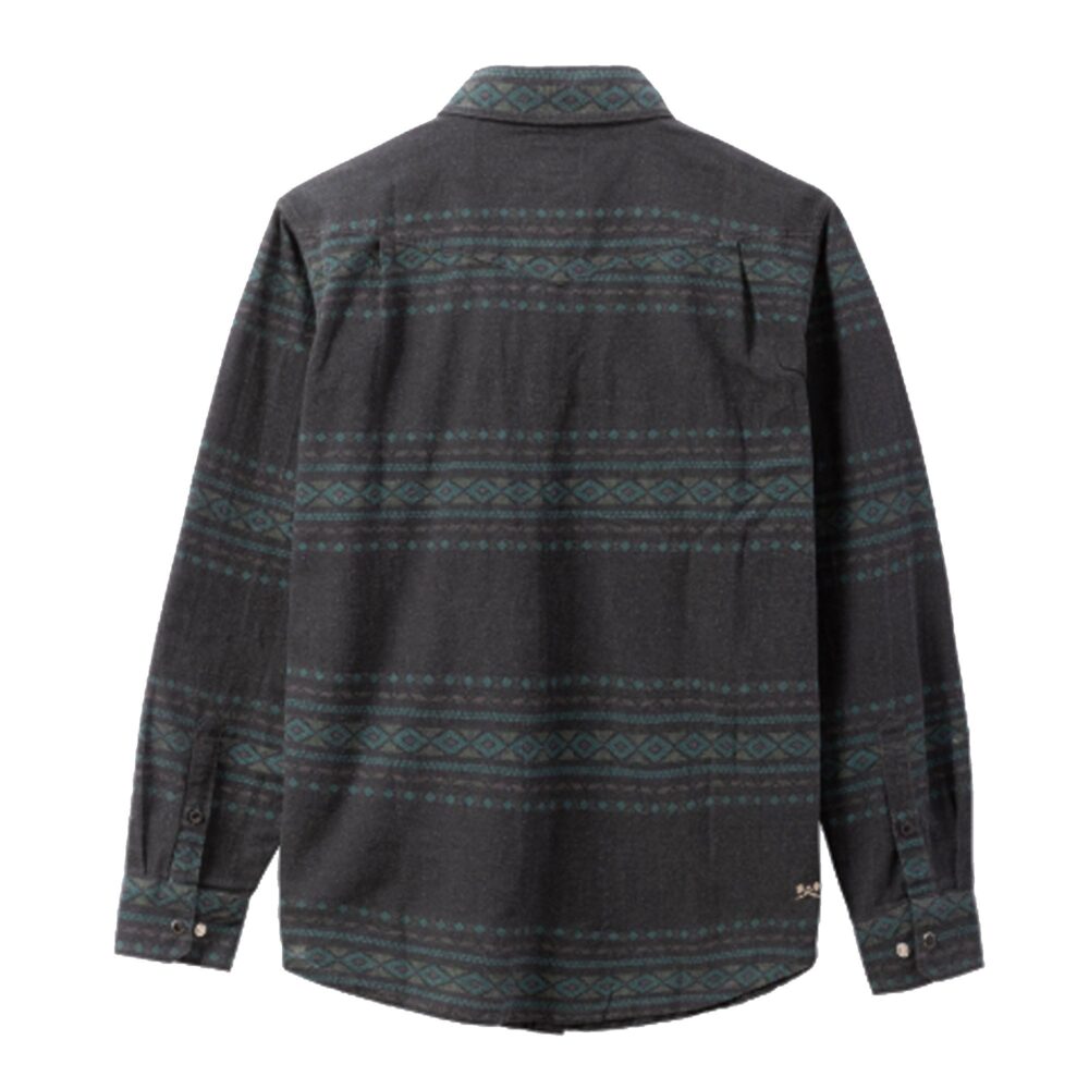 Dark Seas Austin Woven Men's L/S Flannel - Black - Image 2