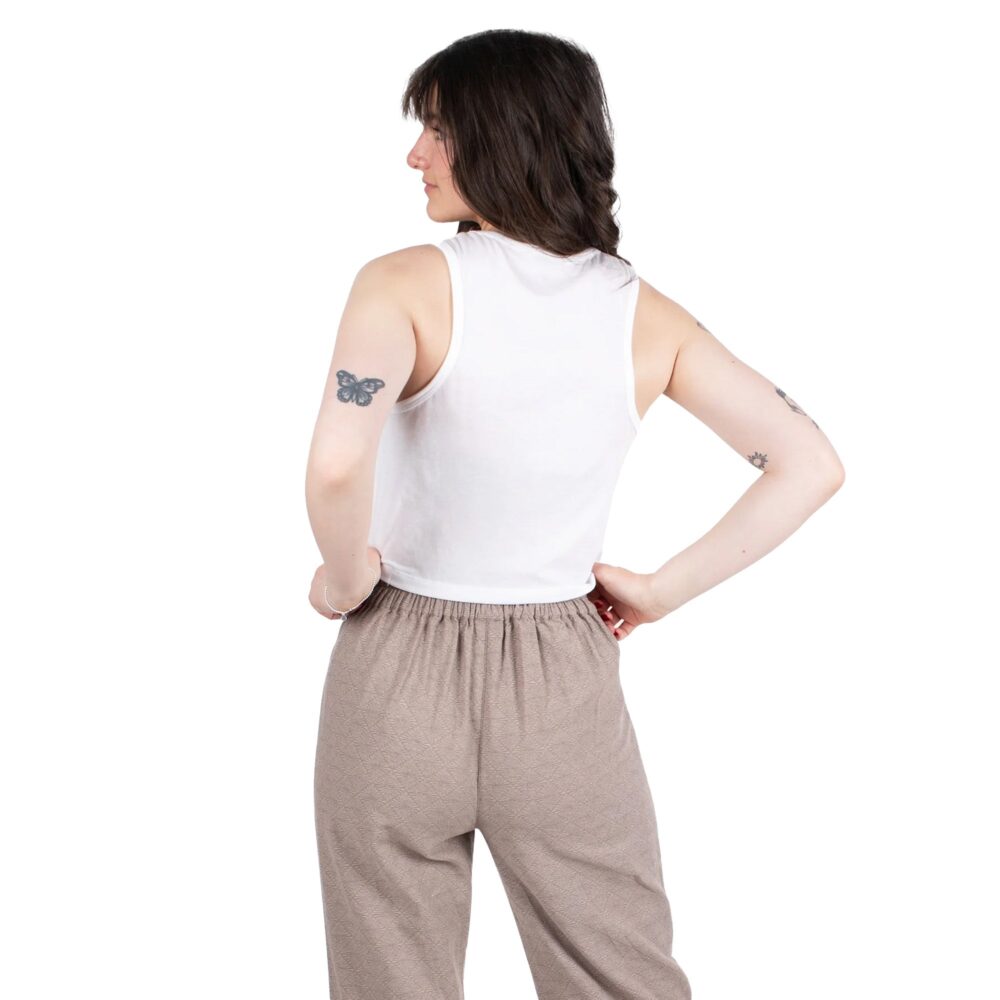 Jetty Sun Supply Cropped Women's Tank Top - White - Image 2