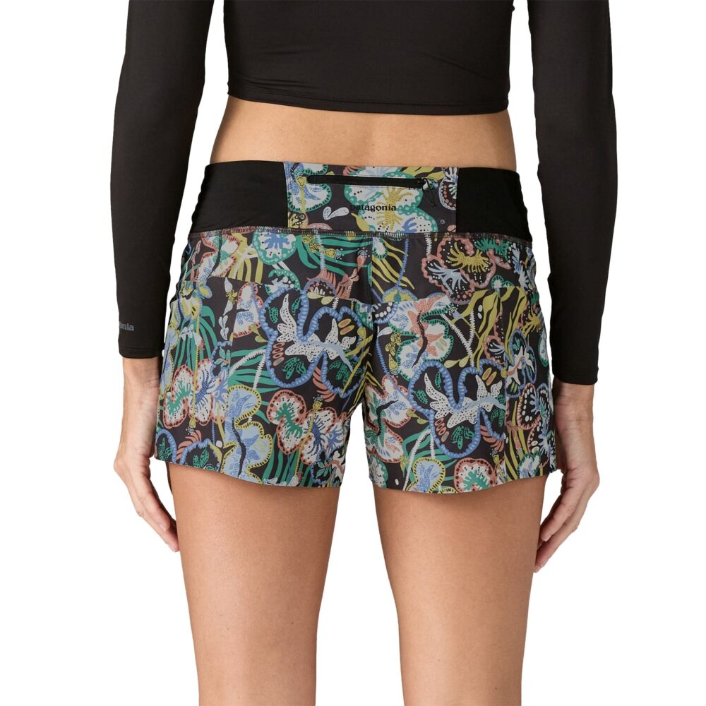 Patagonia Stretch Hydropeak 3.5" Women's Boardshorts - Undersea Black - Image 3